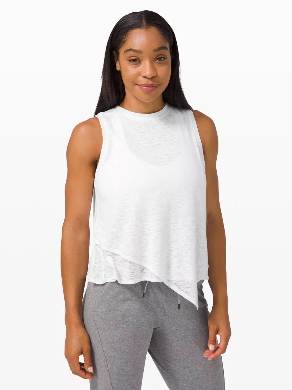 white lululemon sweetest day tank top